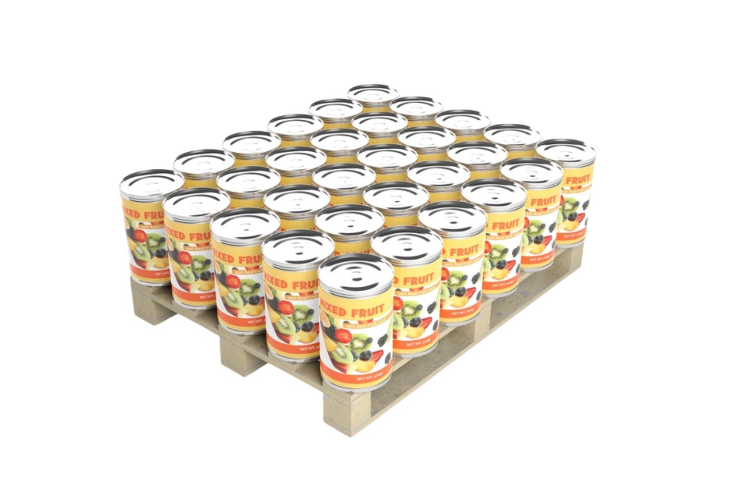 Palletized cans